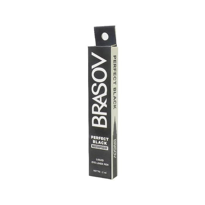 BRASOV Perfect Black Liquid Eyeliner Pen Waterproof