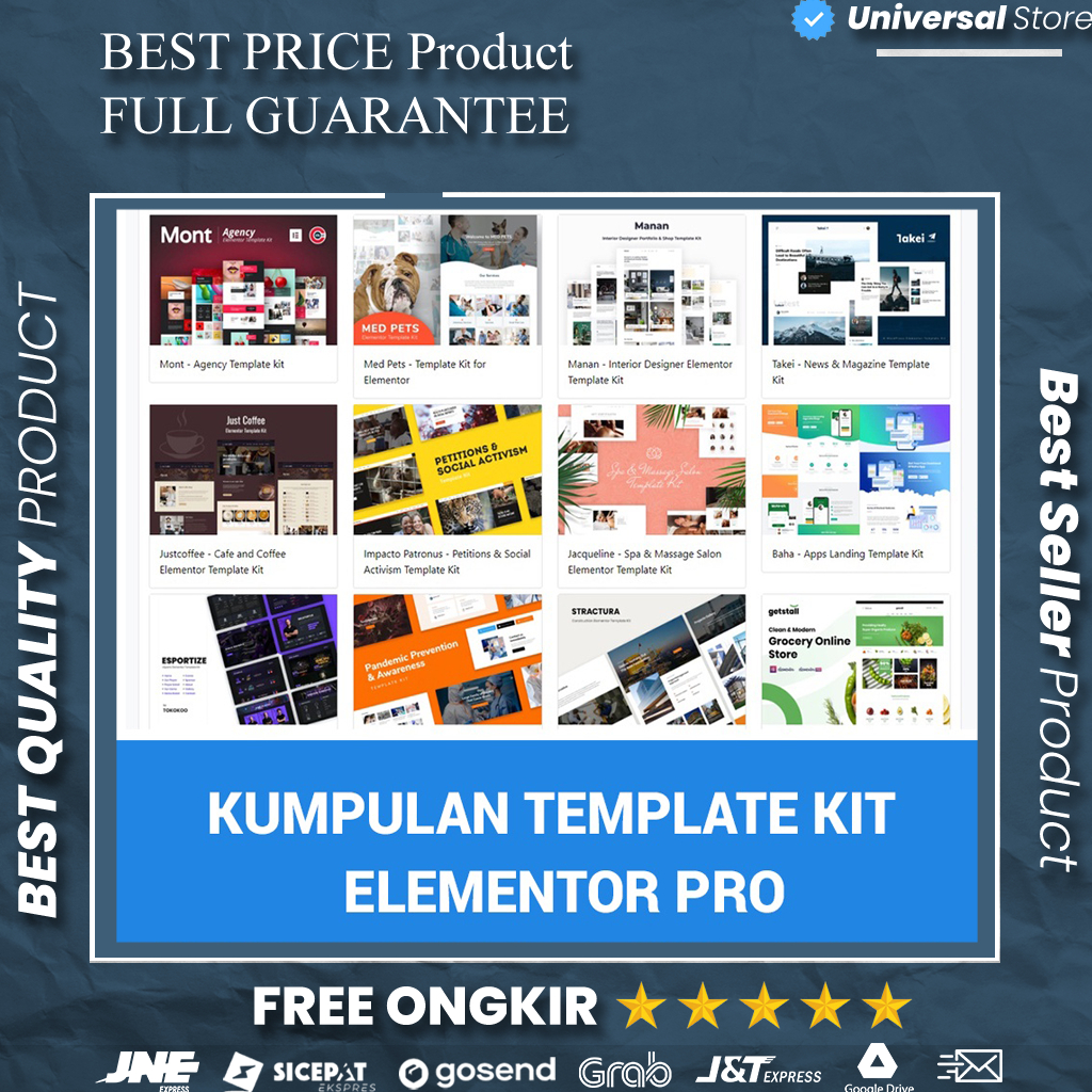 Koleksi 500+ Template Website Company Profile Perusahaan – Elementor Kits Complete WordPress Plugin 