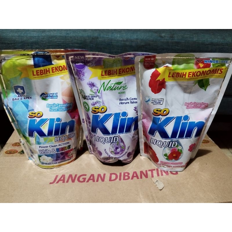 Detergent Cair Soklin Liquid 525ml