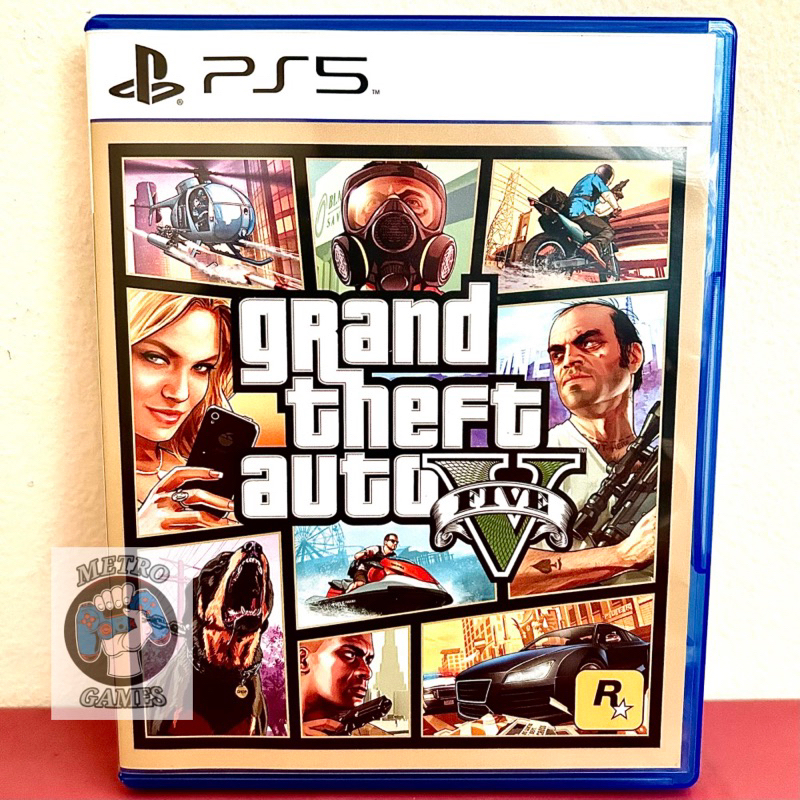 PS5 Kaset GTA V Grand Theft Auto GTA 5 PS 5 Playstation 5 CD BD Game Games Gta Five Lima Rockstar Games Ps4 ps5 gtav gta5 petualangan rpg mainan gim gtalima lima main mobil original ori asli baru second bekas bluray disc