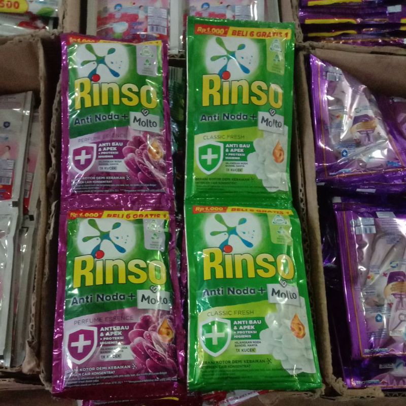 Rinso Molto Deterjen Cair Sachet Renceng 38ml