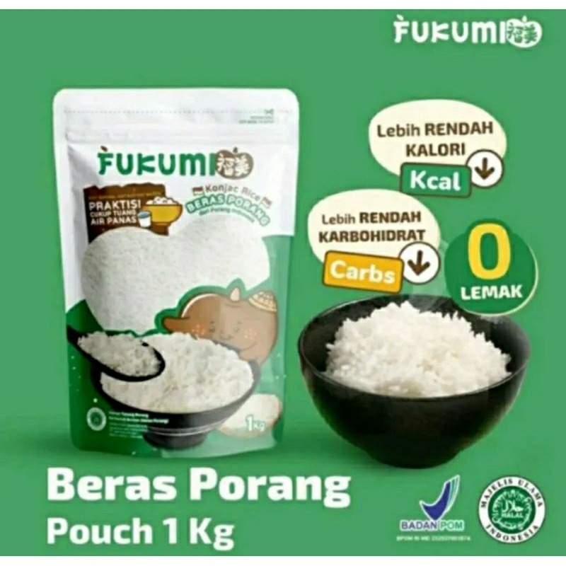 

Fukumi Beras Porang Pouch 1 KG Original