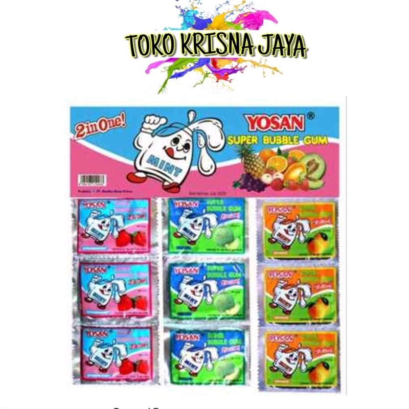 

PERMEN KARET YOSAN 2 IN 1 ISI 24 PCS