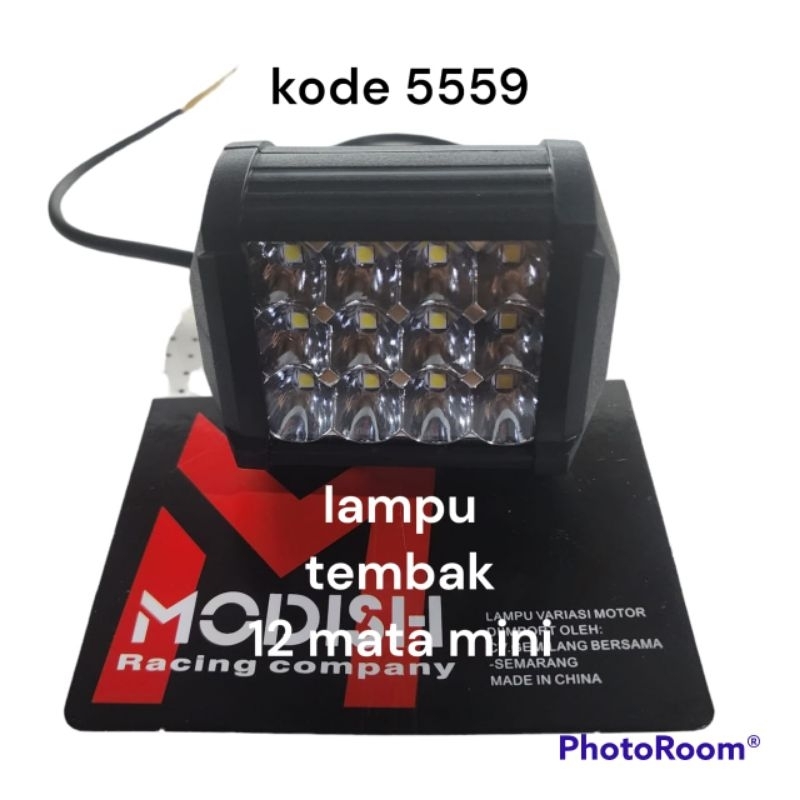 LAMPU TEMBAK SOROT CREE 12 LED /MATA KEDIP MINI