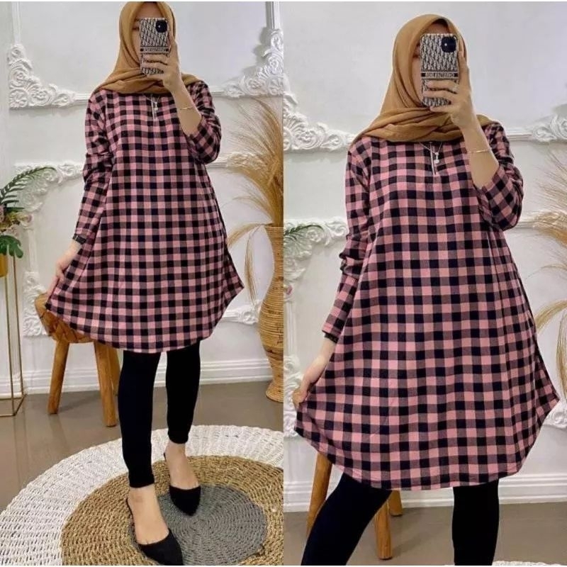 Long tunik jumbo tunik kotak voxy