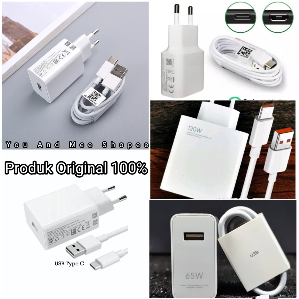 33W 18W 22.5W 65W 120W &quot;Quick TURBO Charge Super Fast Charging&quot; Travel Charger Original Xiaomi Redmi Note 12 11 10 10s 9 Pro 8 Pro 7 6 Chargeran HP Pengisian Super Daya Cepat QC USB C To type C W 33 22,5 22.5 120 18 Cable Orisinil Ori 4G 5G Bagus