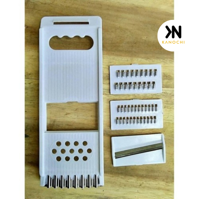 Parutan Serbaguna Multifungsi Putih 4 in 1 Alat Pemotong Buah &amp; Sayu