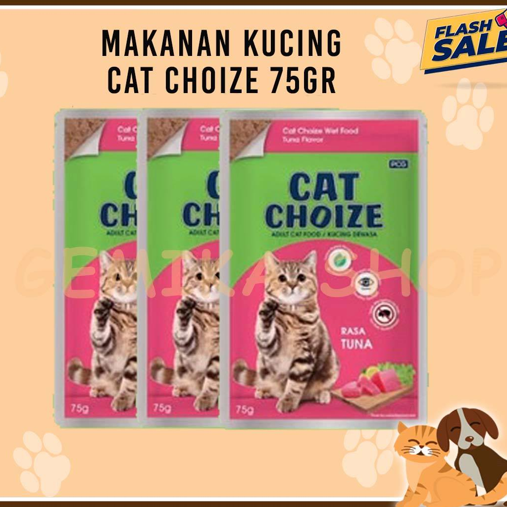 MAKANAN KUCING BASAH CAT CHOIZE POUCH 75GR