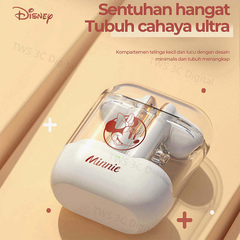 [Garansi 6 bulan] 100% Ori Disney Earphone Bluetooth TWS Lotso with Microphone HIFI Stereo Earbuds Untuk Android IOS