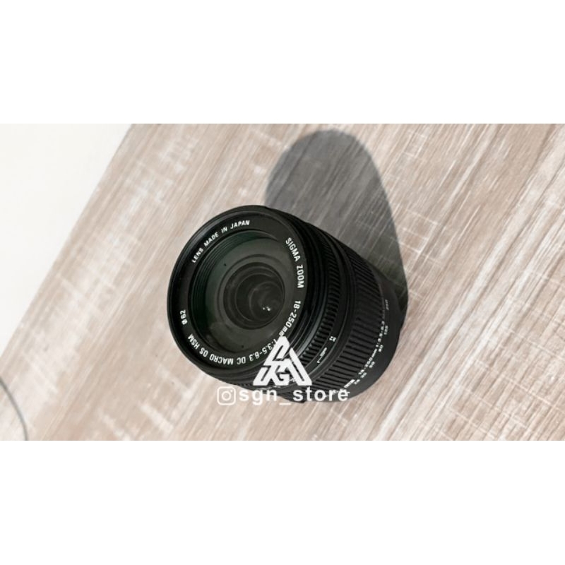 Lensa SIGMA 18-250mm F 3.5 For Nikon mulus murah second
