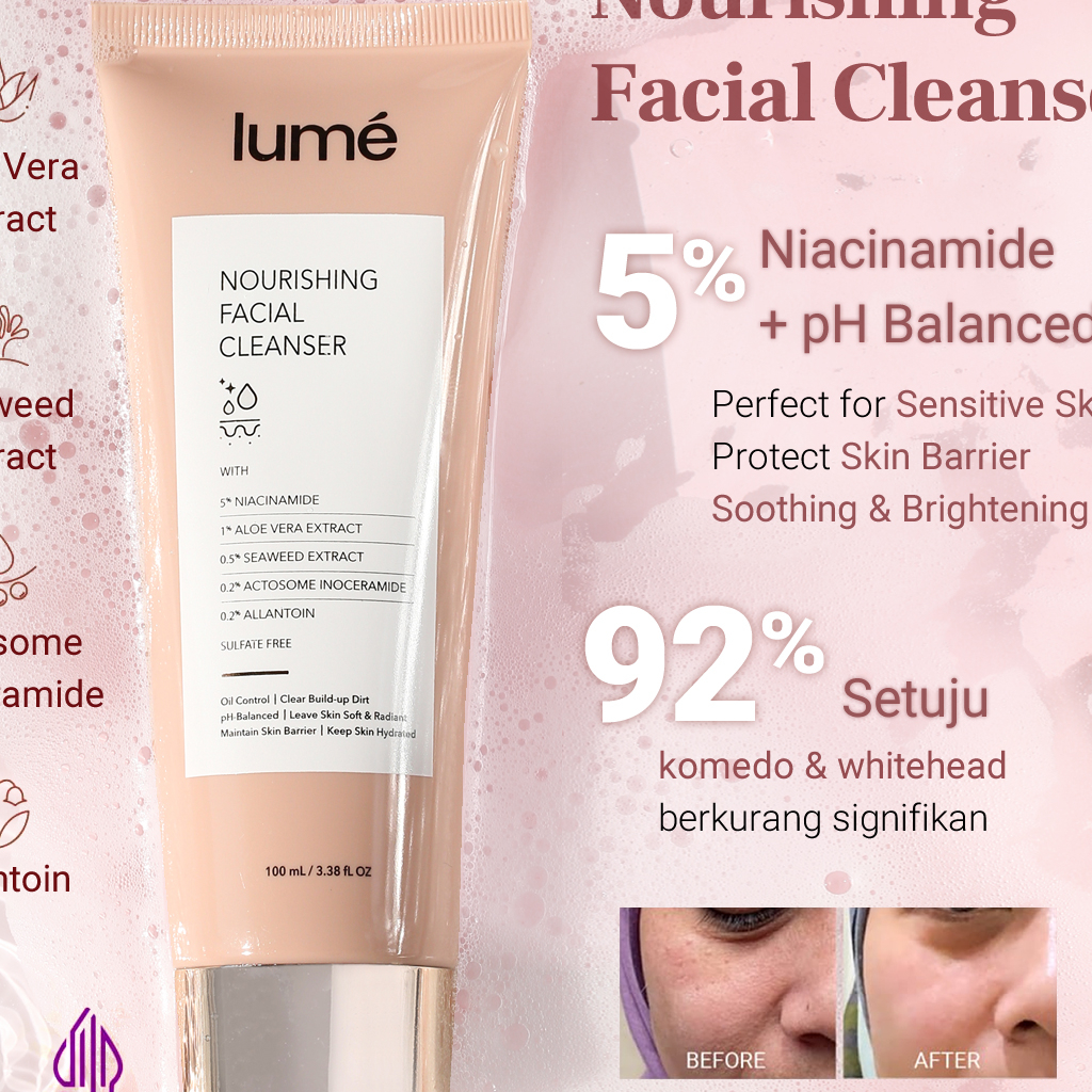 LUME Nourishing Facial Foam Wash Cleanser