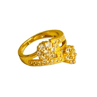 JT - Cincin Gold 2 Mata Bunga Emas Xuping