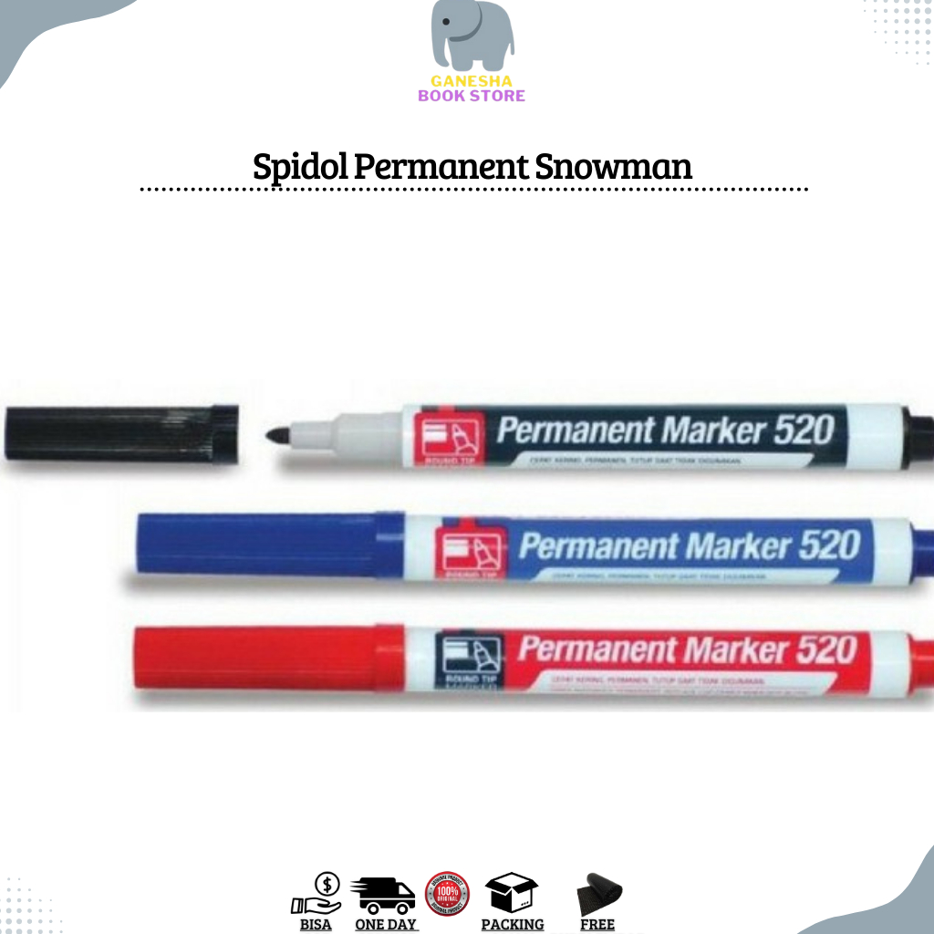 

Spidol Snowman Permanent Marker Kecil G-520