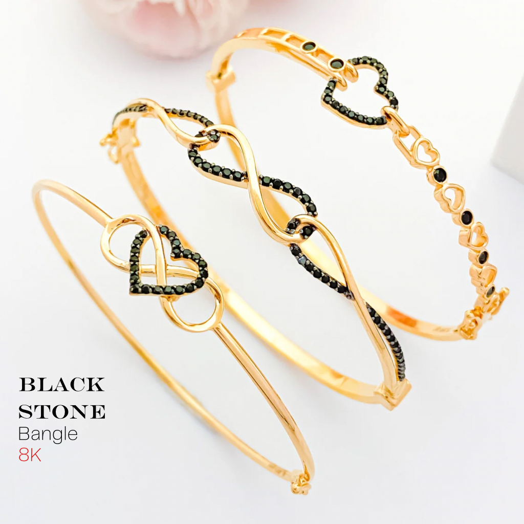 GELANG BLACK GOLD SERIES FASHION 8K - SUMBER MAS