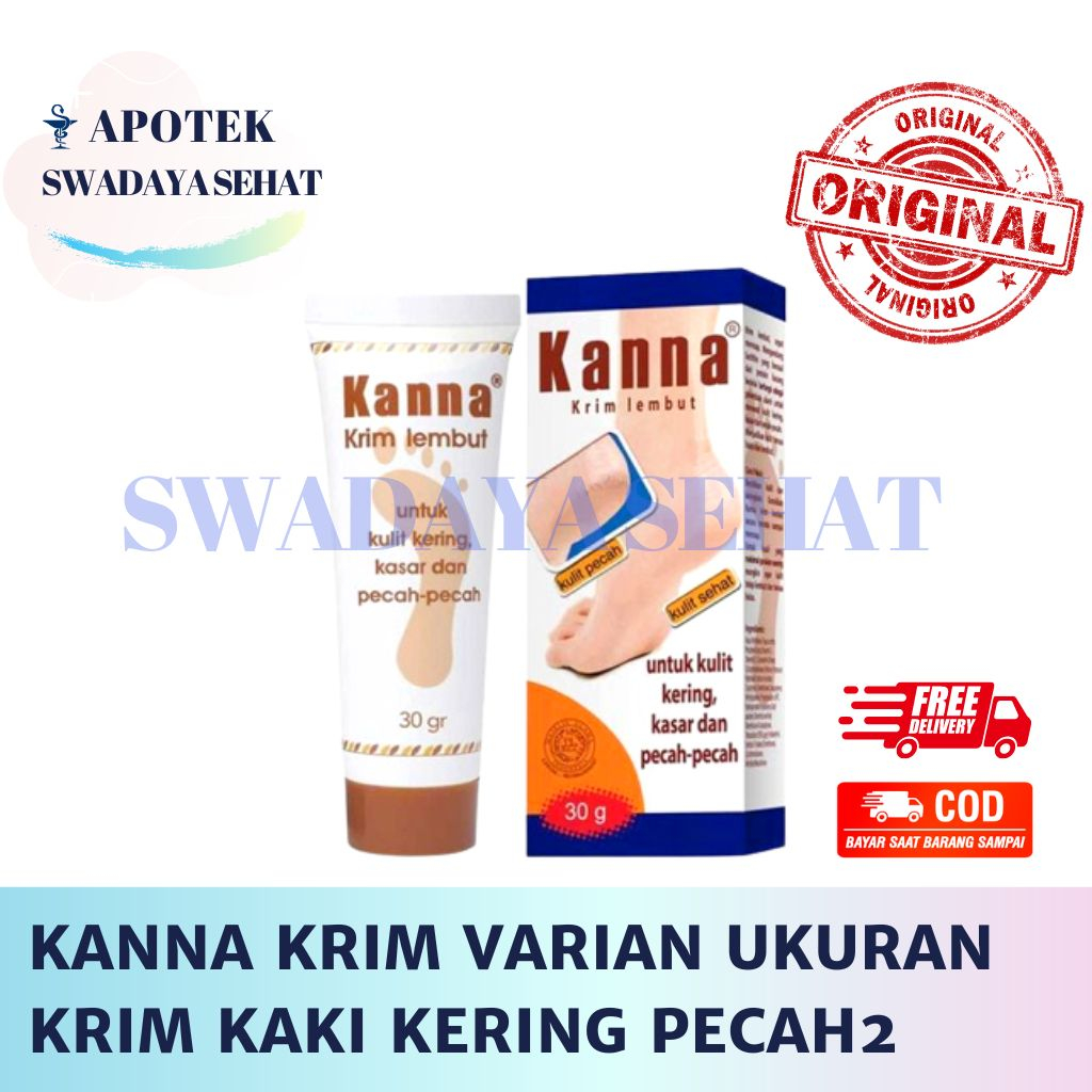 KANNA KRIM 30 Gr 15 GRAM - Kulit Kaki Kasar Kering Pecah - Pecah Cream Salep Kana