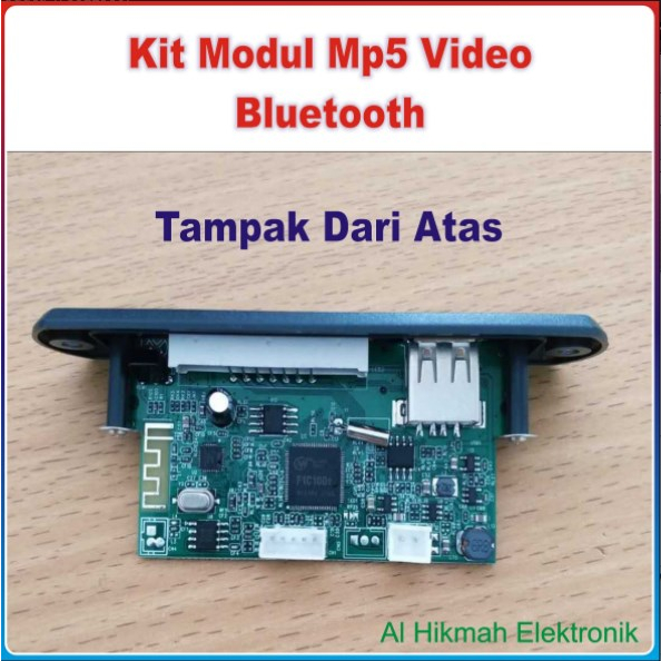 Kit Modul Mp5 Bluetooth Video Flash Screen 12 Volt