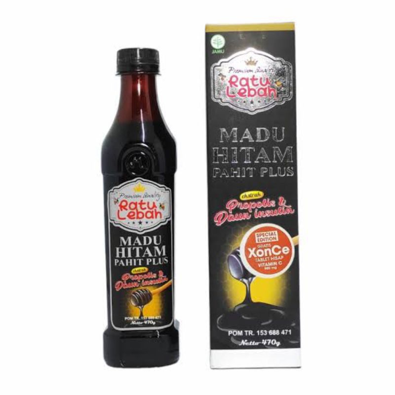 

Ratu Lebah Madu Hitam Pahit Plus 470 g