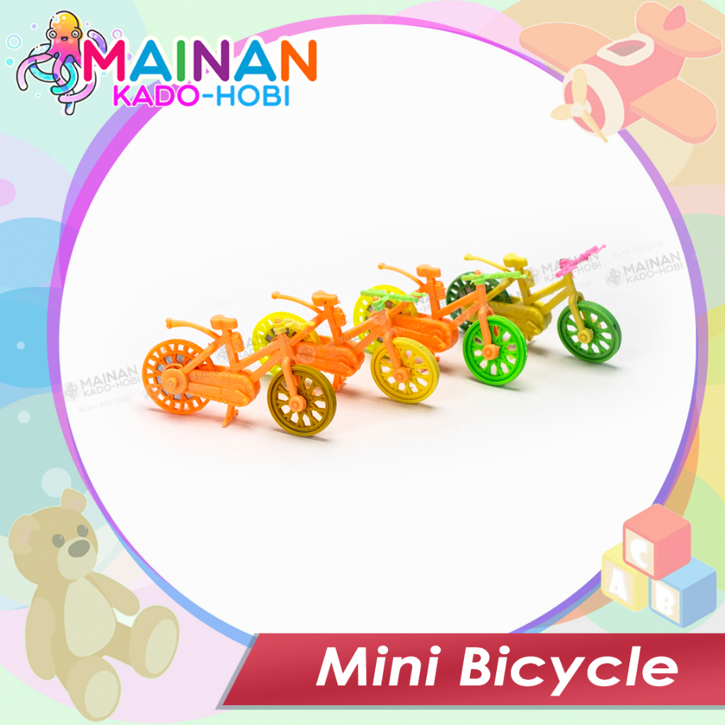 HADIAH MAINAN ANAK TRADITIONAL MINIATUR SEPEDA MINI TARIK