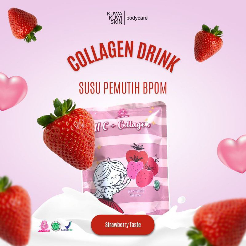 UC Collagen Susu Pemutih BPOM Kuwa Kuwi Skin collagen pemutih badan/serbuk collagen/collagen drink m