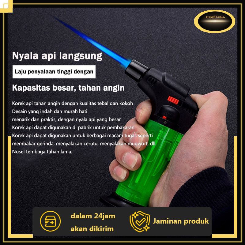 Pemantik tiup tiup super tahan angin yang dipersonalisasi dengan siraman langsung suhu tinggi, kapas