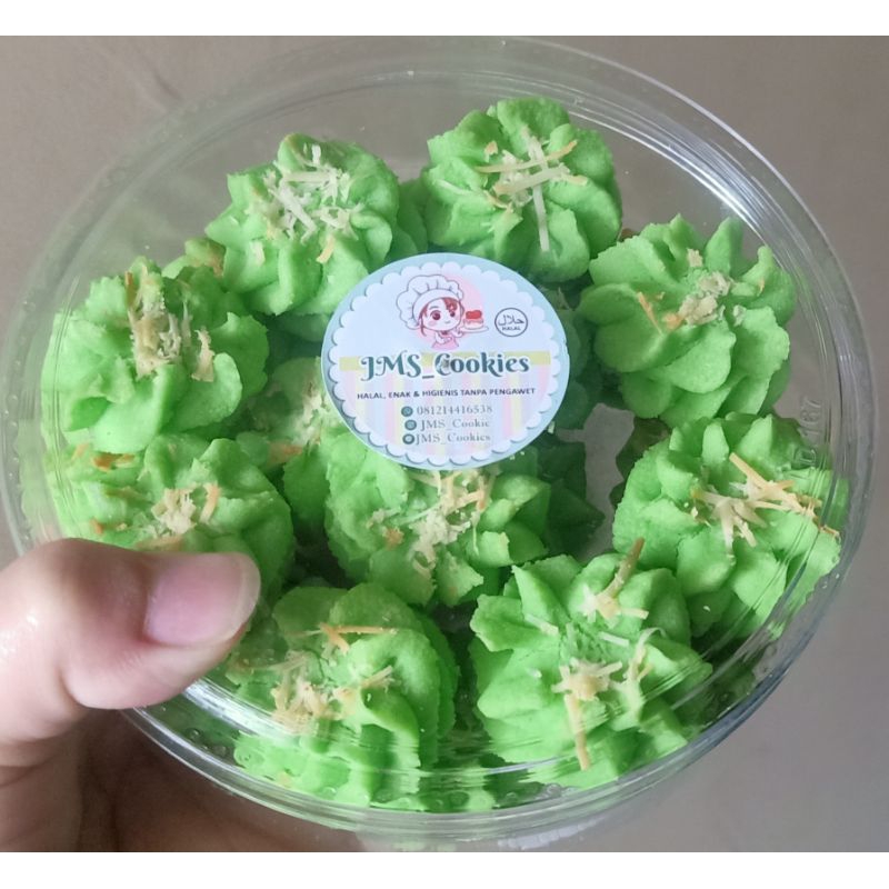 

Kue Semprit Pandan Keju Toples 250 gram