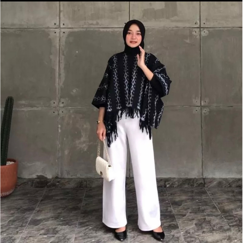 blus tenun jepara - blus tenun kekinian - outerwear tenun - atasan tenun wanita kekinian