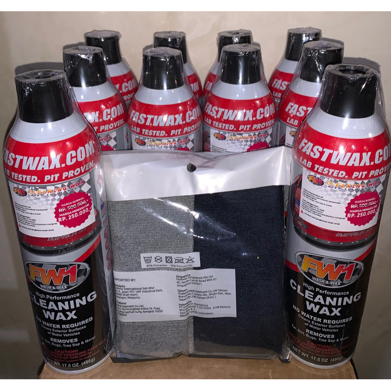 New Fastwax FW1 Cleaning Wax Pembersih Mobil Motor New
