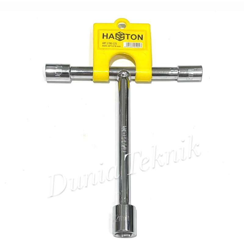 HASSTON Prohex Kunci Sok T 3 Way Kunci Sock Model T 8 x 10 x 12 mm Kunci Shock T Pendek 3 Ukuran 8x1