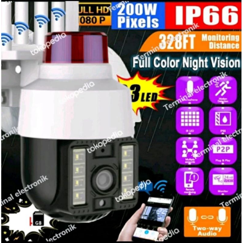 New cctv ip camera CCTV PTZ DUAL OUTDOOR ALARM  FULL HD PTZ outdoor cctv wifi