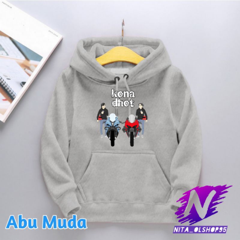 Hoodie sweater anak Kona dhot design