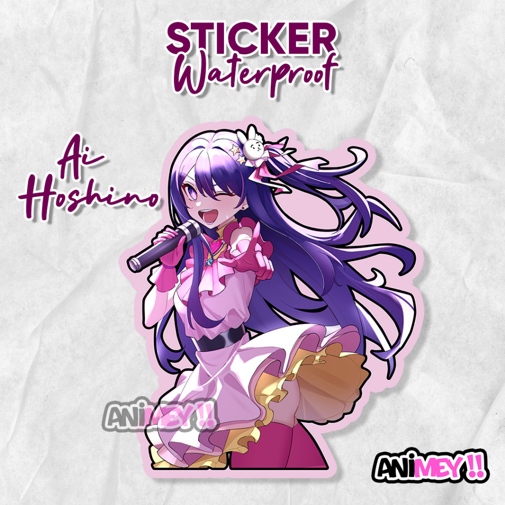 

Stiker Ai Hoshino / Sticker Anime Waterproof