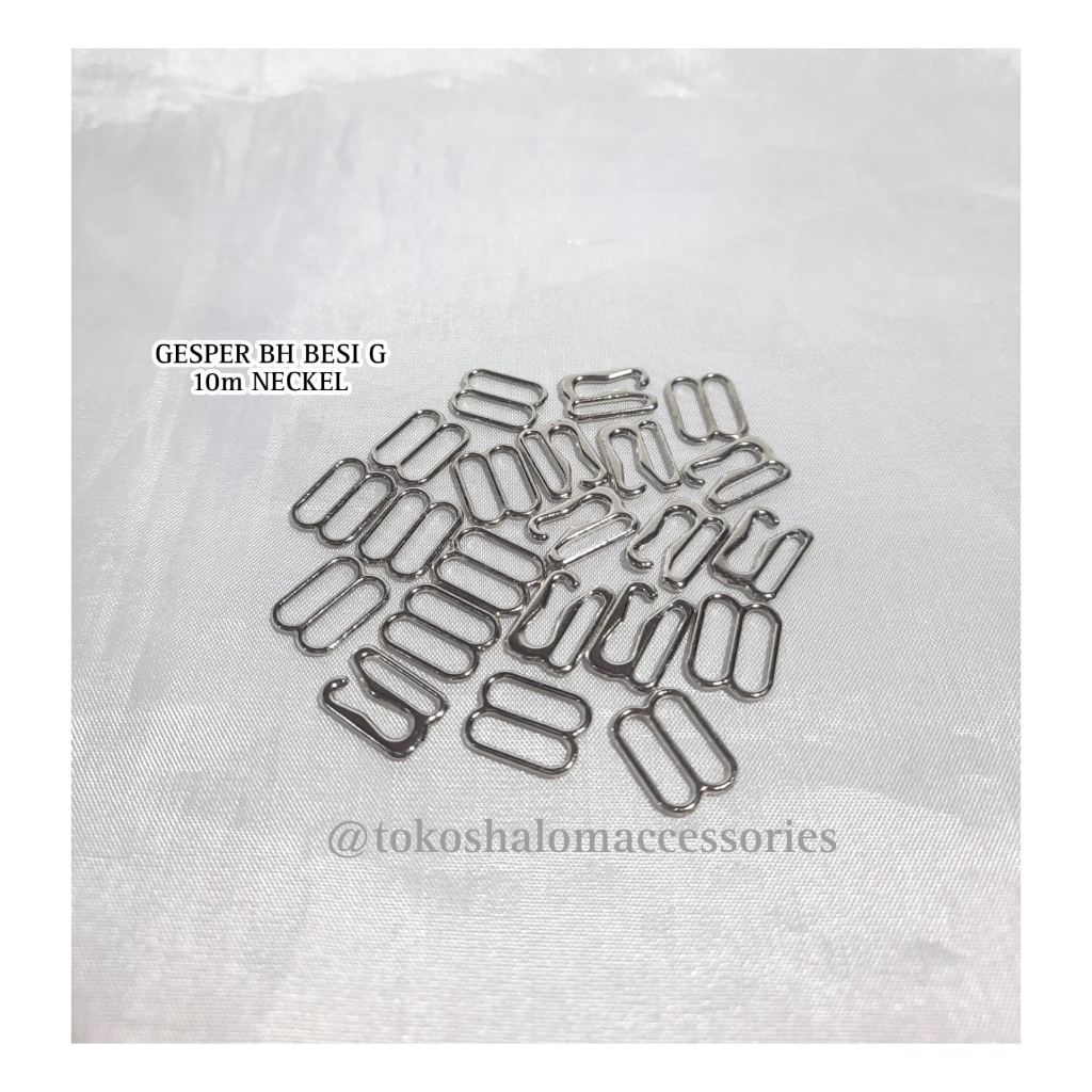 Gesper BH/Gesper BH Ring/ BH Slider BH Besi Neckel isi 100 Pasang