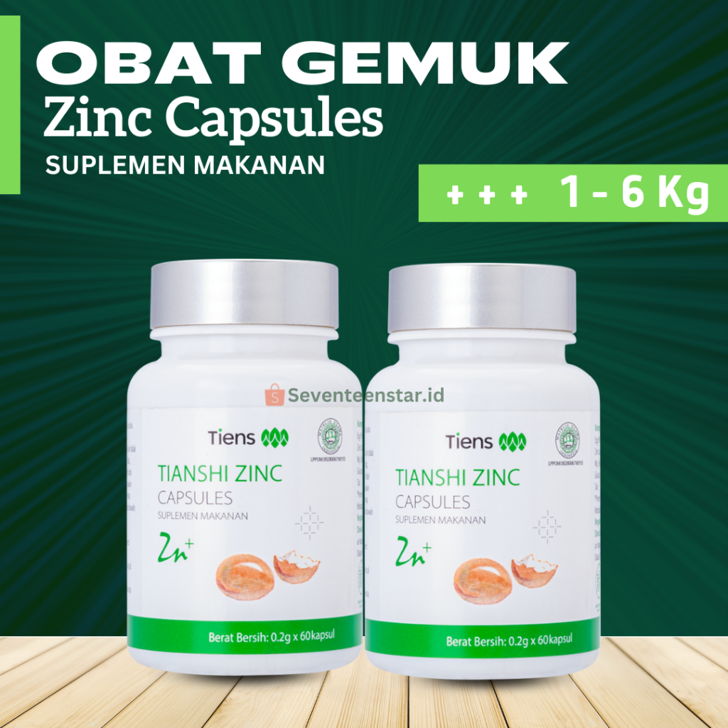 Obat Gemuk Zinc Capsules Obat Gemuk Badan Obat Gemuk Badan Bpom Penambah Nafsu Makan Anak Penggemuk 