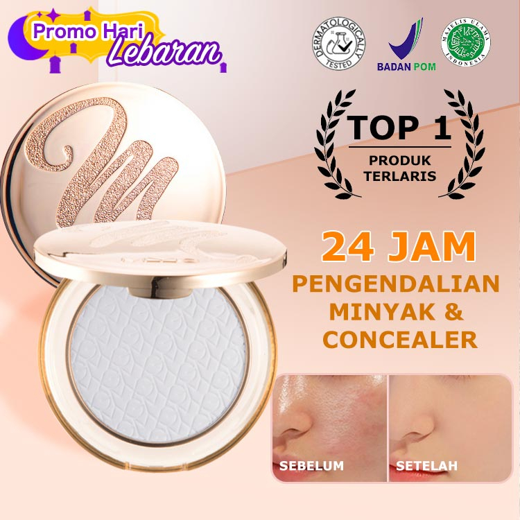 INS Dalam Gaya Panas-Bedak Wajah Golden Diamond-Concealer, Pengontrol MinyakBubuk Pengaturan Pengontrol Minyak