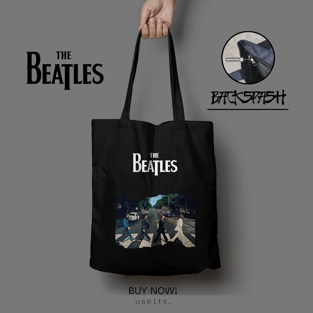 Totebag Tas Band The Beatles Custom Pria Wanita - THE BEATLES