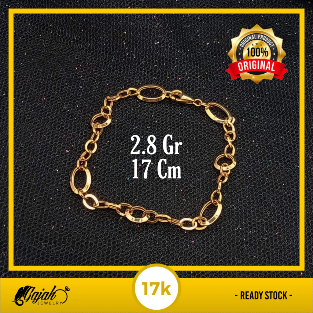 Gelang Kaki Emas 17K - 3.65 Gr Kadar 750 - 4816