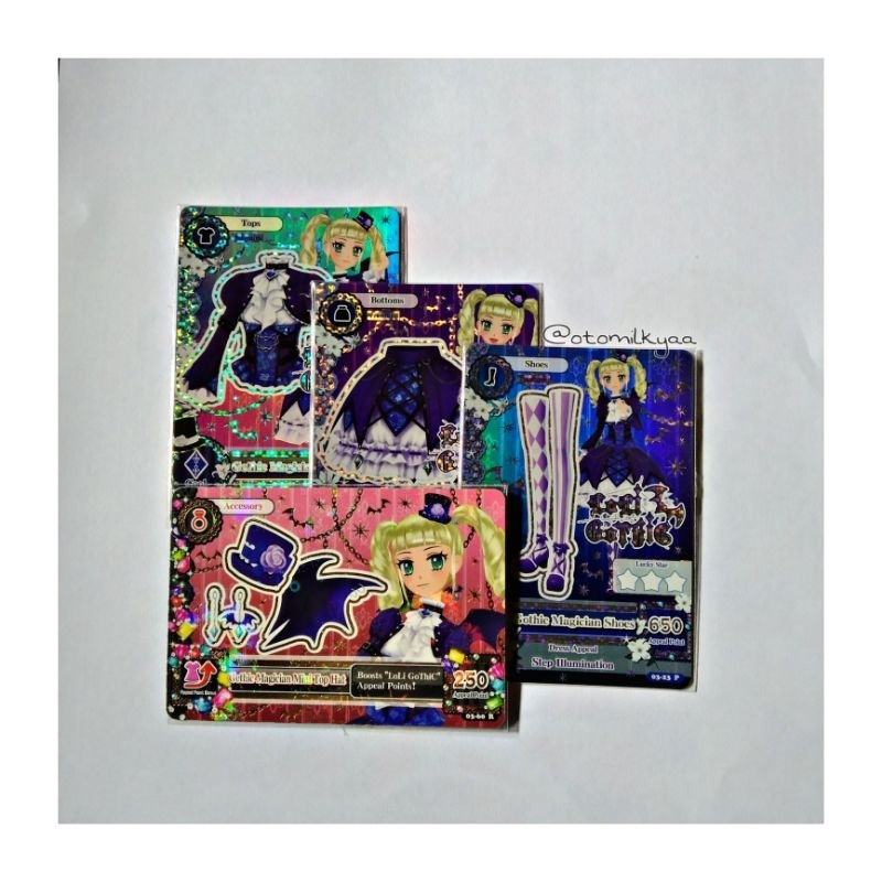 kartu aikatsu premium loli gothic yurika gothic magician