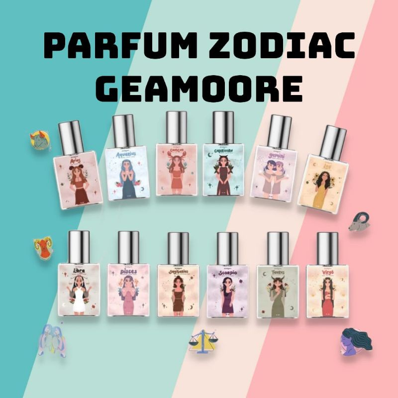 PARFUM GEAMOORE ZODIAC SERIES 15 ML / PERFUME GEAMORE ZODIAK SPRAY SERIES BPOM