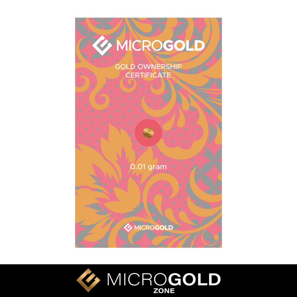 Emas 0,01 Gram Microgold Antam Logam Mulia Fine Gold 999 Bersetifikat