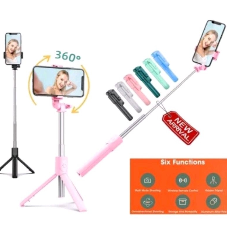 Tripod / Tongsis / Tomsis 3in 1 (1Paket 3 Fungsi)