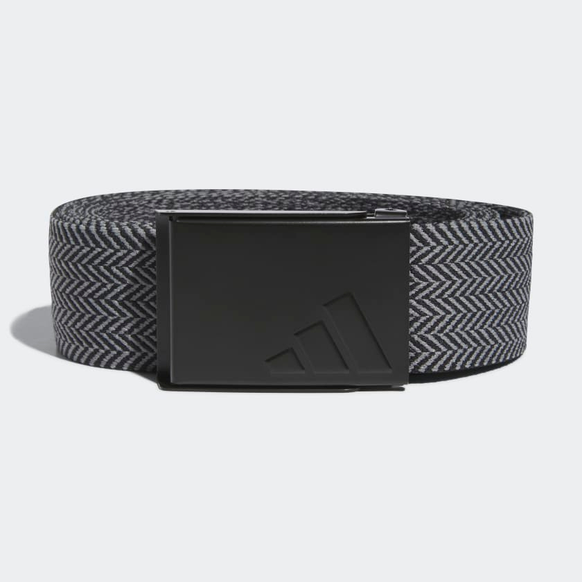 Adidas Golf Reversible Stretch Belt Heathered x Herringbone  Black HS5552 Sabuk Ikat Pinggang Original