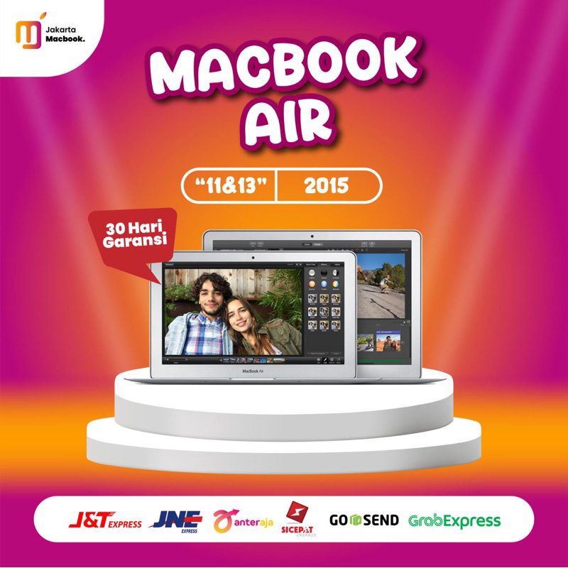 Macbook Air 2015 13' core i5 // i7 128gb 256gb 512gb Second Original