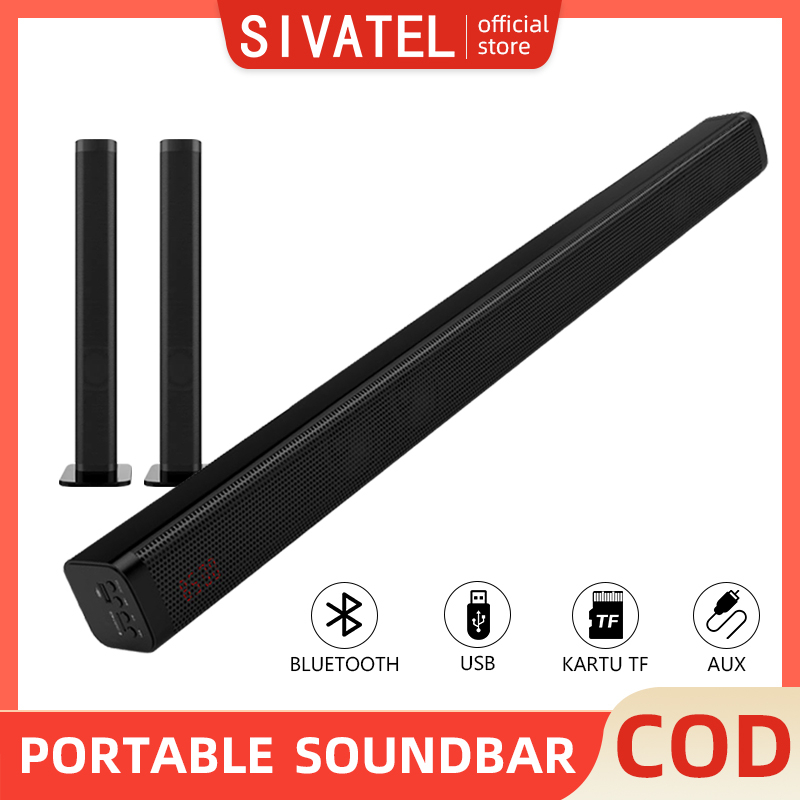 Sivatel TV Speaker TV Soundbar Portable Speaker Bluetooth speaker Soundbar【2pcs】