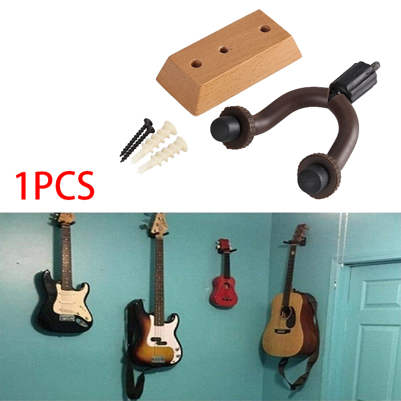 Gantungan Gitar Bracket Gitar Hook Wooden Tembok Kuat Wall Guitar Mount