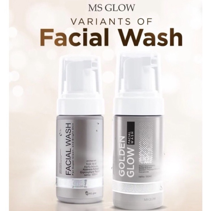 Facial wash ms glow , sabun wajah msglow