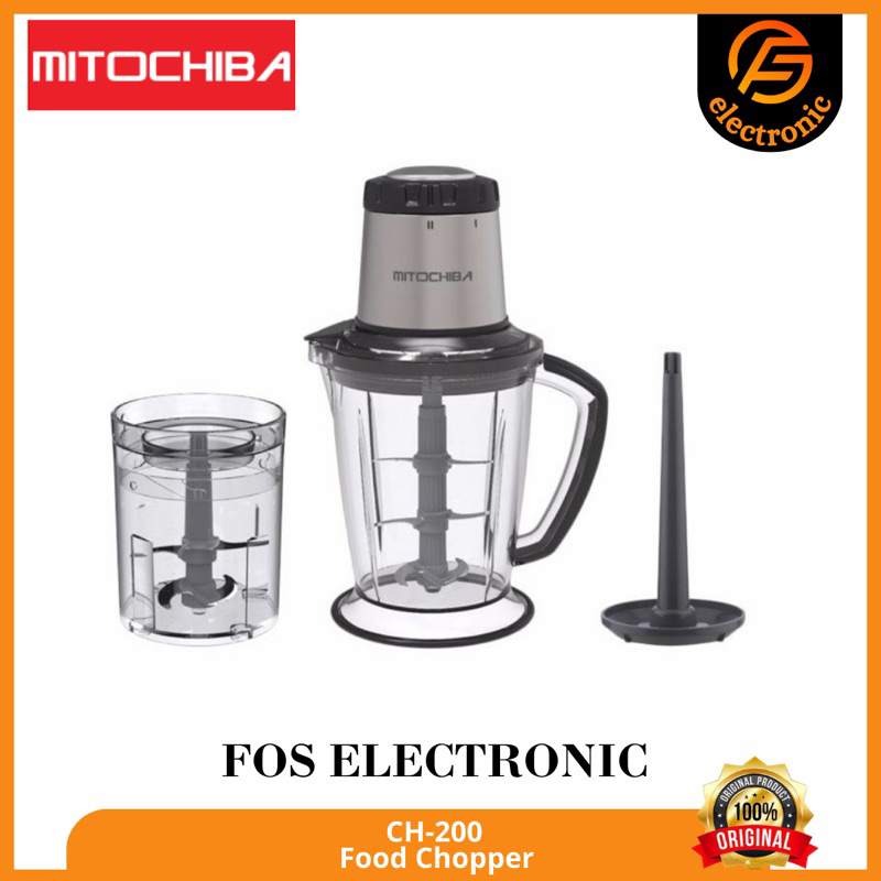 Mitochiba CH200 Food Chopper Blender Bumbu dan Daging/ Mitochiba Chopper Food CH100 Resmi - RED