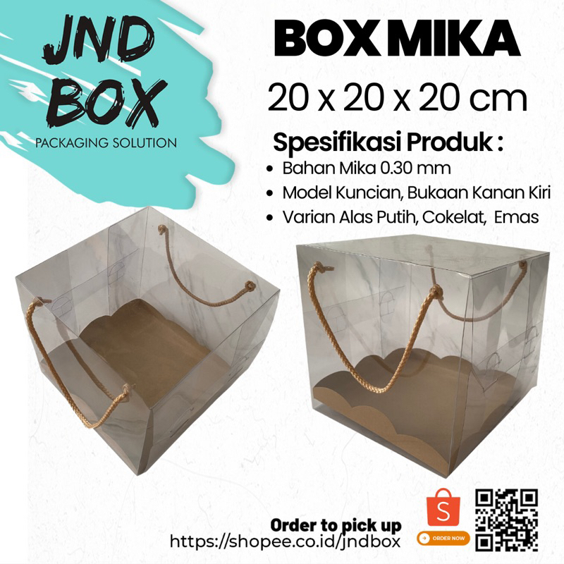 Box Mika Doskue 20,2 x 20,2 x 20 cm (Min Order 2 Pcs)