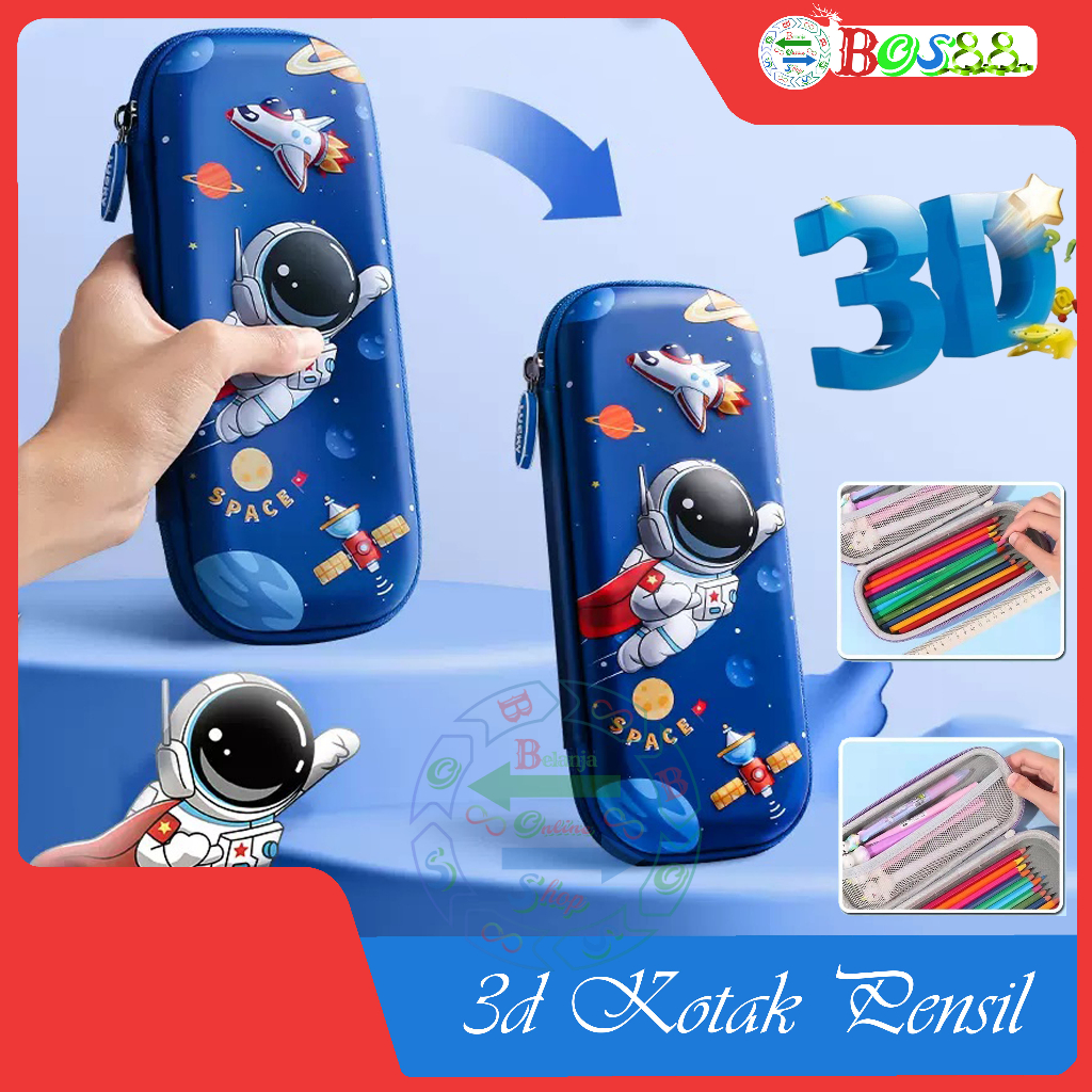 

Kotak Pensil Anak 3D Timbul / Tempat Pencil Aesthetic 3 Dimensi Karakter