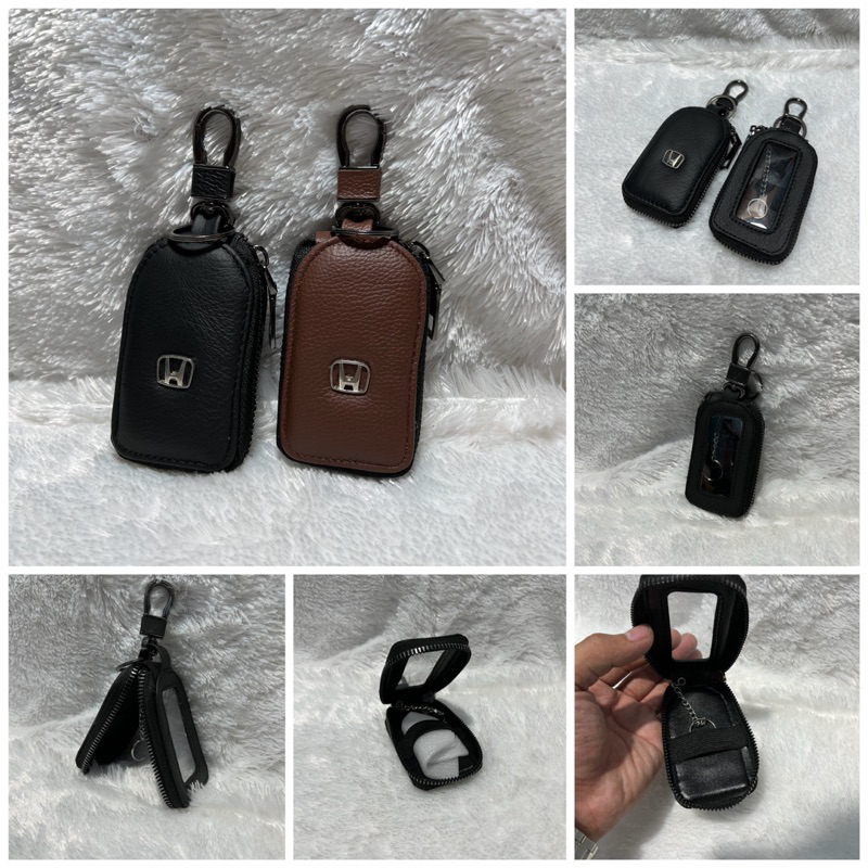 DOMPET REMOTE MOBIL MOTOR MIKA LOGO HONDA / GANTUNGAN KUNCI MOBIL MOTOR LOGO HONDA / DOMPET STNK MOB