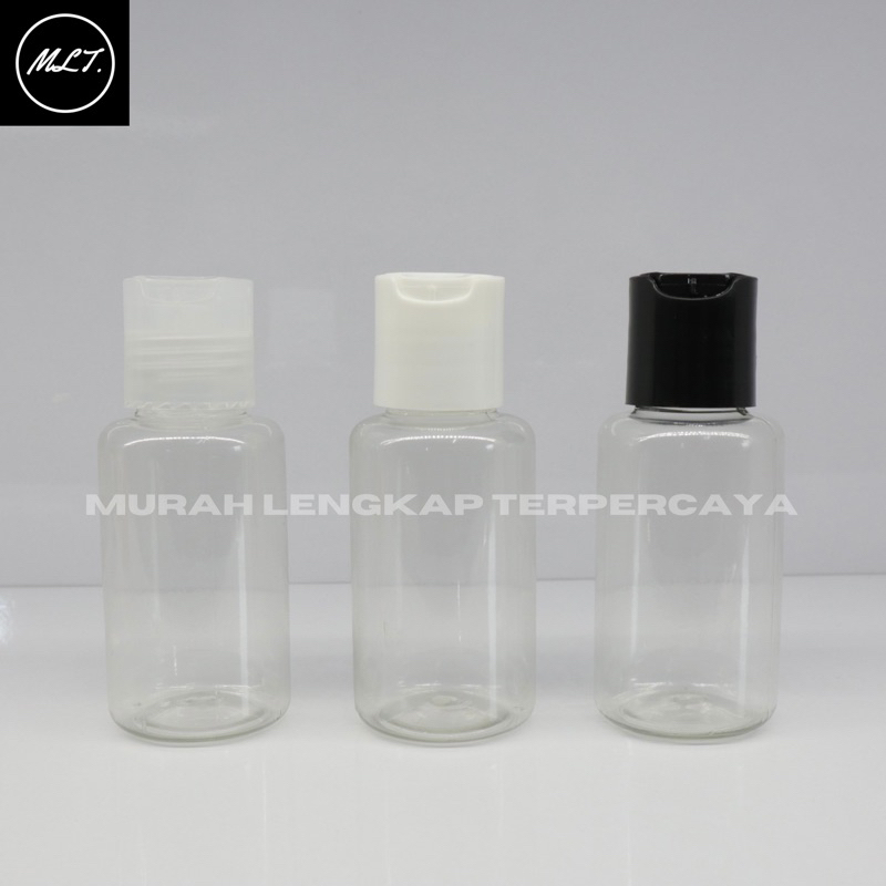 BOTOL PRESSTOP 60ML TUBULAR PRESTOP 60 ML PRESTOP / 70ML PET BENING BOTOL PLASTIK PRESS ON CLEAR HITAM PUTIH WHITE BLACK